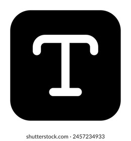 Text icon for web, app, infographic, etc