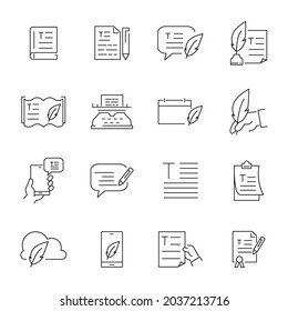 Zeichensymbole gesetzt. Textpack-Symbol-Vektorelemente für Infografik-Web