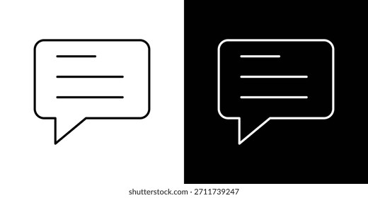 Text icons vector symbol with editable stroke lines for web designs