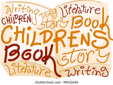 Text Illustration Celebrating Children's Book Day