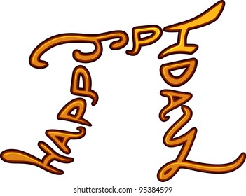 Text Illustration Celebrating Pi Day