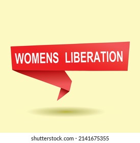 Text Illustration WOMENS LIBERATION, Creative Concept