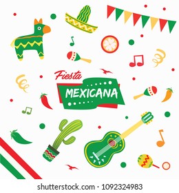 Text In The Image Means: Party For The Female Form of Mexican. Item And Ornament Party