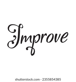 text Improve, vector design illustration