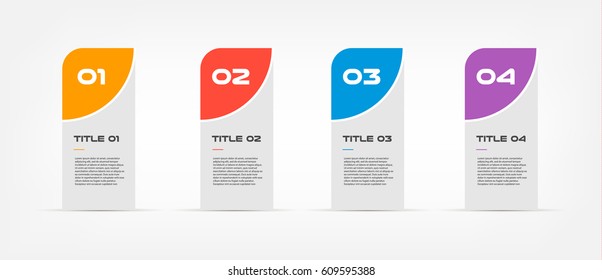 Text Infographic Templates for Business Vector Illustration, can illustrate a strategy, workflow or team work, timeline, vector flat color