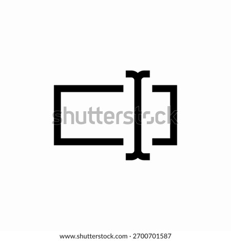 text input field icon sign vector
