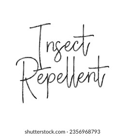 text Insect Repellent, vector illustration