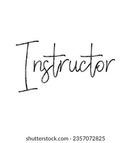 text Instructor, vector design illustration