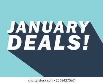 text january deals sale banner design vector art