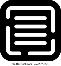 Text justify Line vector Icon Design