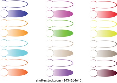 Text labels desing in illustrator.