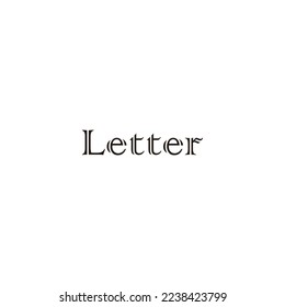 Text, "Letter", lines geometric symbol simple logo vector