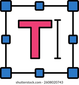 Text Line vector Icon Design