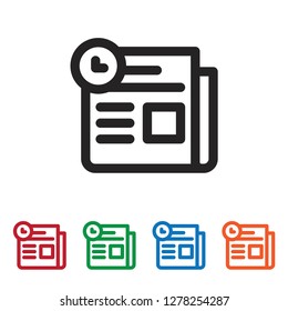 Text lines vector icon