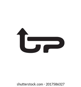 Up text  logo design template