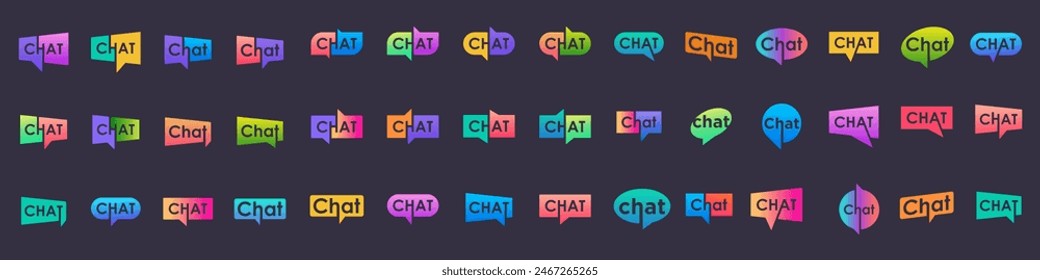 Text Logo design Typography Chat, Symbol Message Talk Communication Logo Design Inspiration
