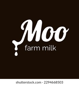  text logo for farm milk