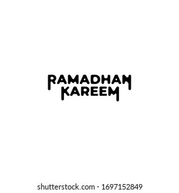 Text Logo Ramadan Kareem Illustration