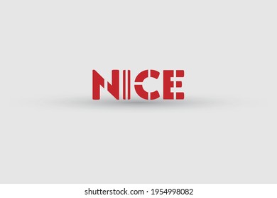 Text logo with shadow design