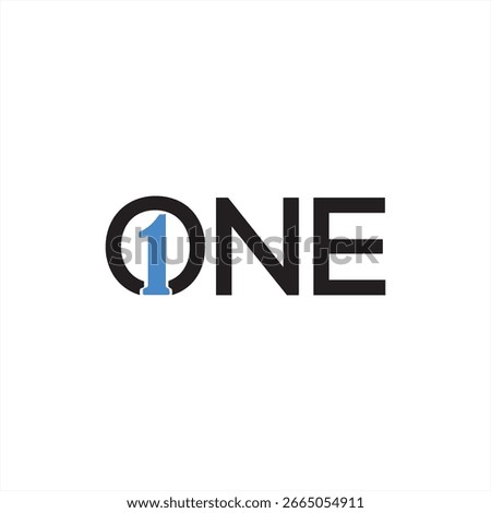 Text Logo Typography One, Symbol Logo Design Inspiration