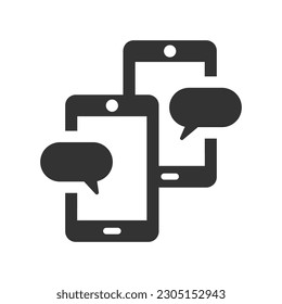 Text massage icon, Vector Graphics