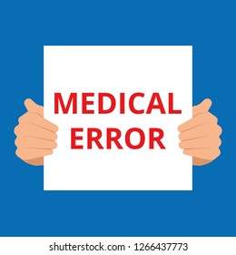 Text Medical Error. Vector Illustration