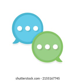 Text Message Bubble, Smart Phone Texting, Messaging Bubble, Chat Bubble, Vector Illustration Background	
