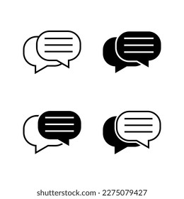 text message with chat bubble icon vector