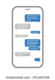 A Text Message Conversation In A Smart Phone