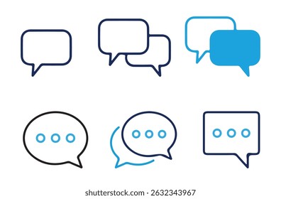 Text Message Icon. Comment icon speech bubble symbol. Speech bubble collection. online communication social icon. vector eps 10