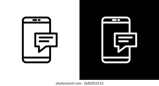 Text message icon design elements. icons for app or web