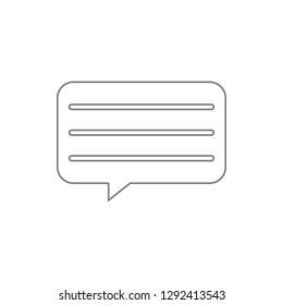 text message icon. Element of cyber security for mobile concept and web apps icon. Thin line icon for website design and development, app development