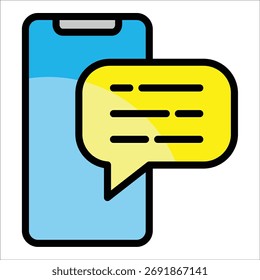 Text Message Icon Element For Design