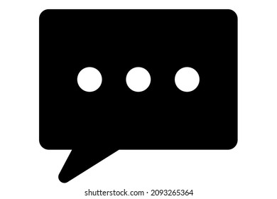Symbol für Textnachricht. Symbol für die Hyper-Nachricht. Chat-Zeichen