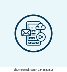 text message icon isolated on white background from message collection. text message icon trendy and modern text message symbol for logo, web, app