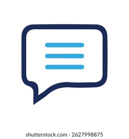 Text Message icon set in line style. Chat message symbol, Chat speech bubble, vector illustration eps 10