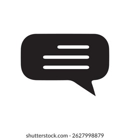 Text Message icon set in line style. Chat message symbol, Chat speech bubble, vector illustration eps 10