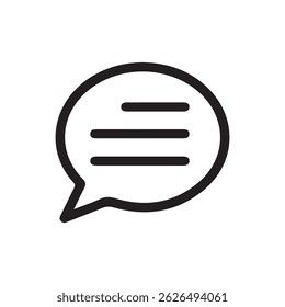 Text Message Icon. Social media message. Online Conversation icon. Vector illustration isolated on white background. eps 10	