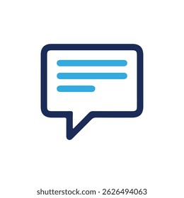 Text Message Icon. Social media message. Online Conversation icon. Vector illustration isolated on white background. eps 10	