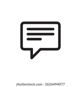 Text Message Icon. Social media message. Online Conversation icon. Vector illustration isolated on white background. eps 10	