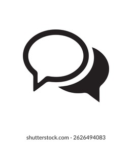 Text Message Icon. Social media message. Online Conversation icon. Vector illustration isolated on white background. eps 10	