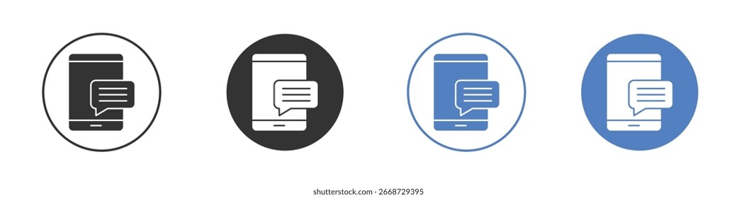 Text message icon symbol. Quality design element.