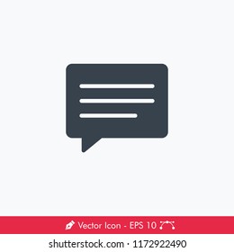 Text Message Icon / Vector