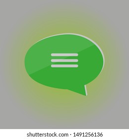 Text message icon. Vector illustration