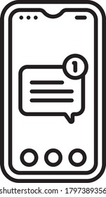 Text message icon vector illustration design