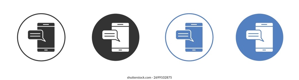 Text message icon vector. Logo Template illustration design