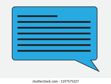 Text message icons for various purposes are easily edited and made in the eps 10 format