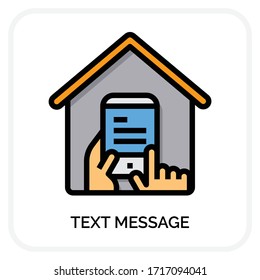 Text message icons for web design, book, ads, app, project etc.