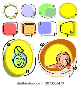 Text message line icon. Speech bubble vector concept. Chat comment sign. Speech bubble symbol. Text message line icon. Abstract bubble balloon badge. Vector