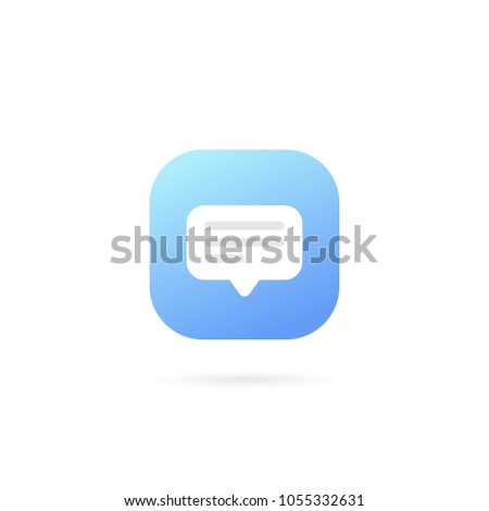 text message logo template design vector stock vector royalty free